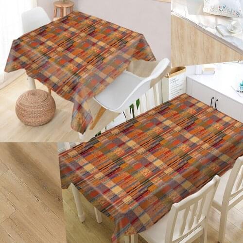 New Arrival Modern Wood Woven Design Tablecloth Square /Rectangular Tablecloth For Wedding Table Cloth TV Covers Tea Tablecloth