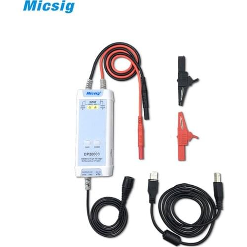 Micsig Oscilloscope 5600V 100MHz High Voltage Differential Probe DP20003 kit 3.5ns Rise Time 200X / 2000X Attenuation Rate