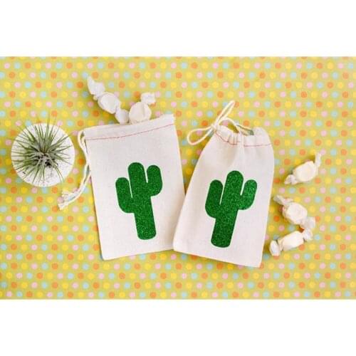 Personalised Team Bride Saguaro Cactus Bag survival kit Bachelorette Party Baby shower guest Gift Bags Birthday Muslin Cloth Bag