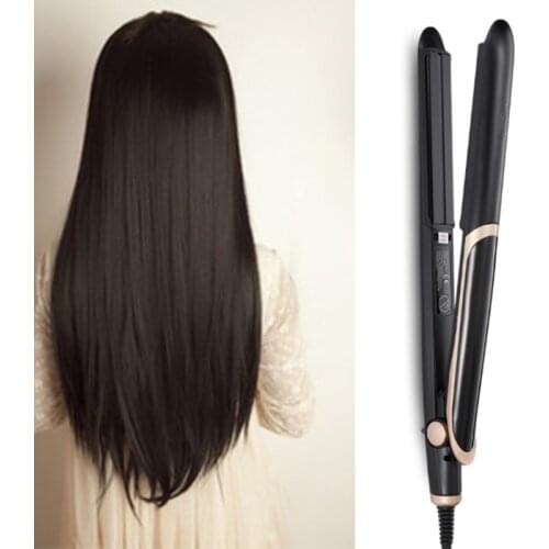 Professional LED Display Hair Straightener Curler Hair Iron Negative Ion