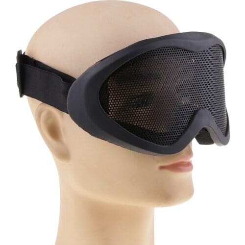 UV400 Steel Mesh Goggles No-fog Protective for Eye Protection Shooting Accessories