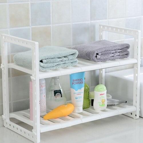 Kitchen Leachate Dish Rack Stretchable Organizer Stand Metal 2-Layer Side Room Removal Storage Cooker Holder