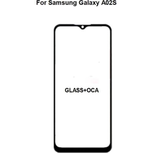 Outer Lens For Samsung Galaxy A02S Touch Screen Front Glass Panel LCD Display With OCA Glue SM-A025F/DS High Quality