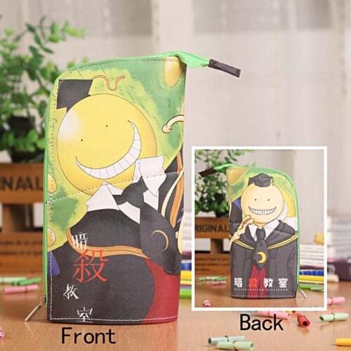 Anime Assassination Classroom Waterproof PU Stationery Pouch/Brush Pot/Pen Holder/Pencil Case Bag Office School Supplies
