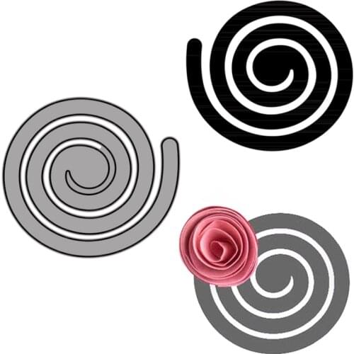 Cutting Dies Spiral Circle For DIY Scrapbooking Embossing Album Paper Cards Dies 2021 New