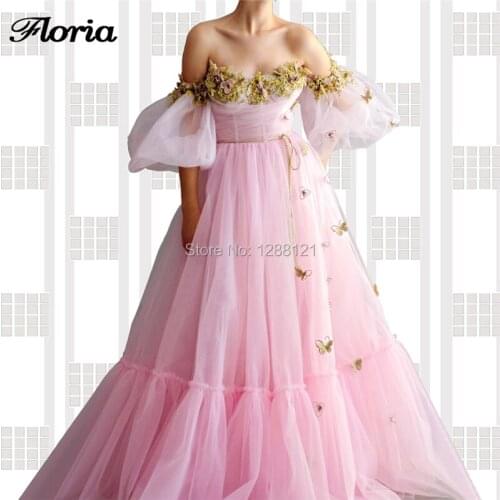 Red A Line Evening Dresses Robe De Soiree 2019 Embroidery Turkish African Prom Dress Couture Dubai Party Gowns Saudi Arabic New