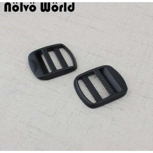 10-50pcs dark black 25mm 1 Inch slider buckle for school bag straps adjusted