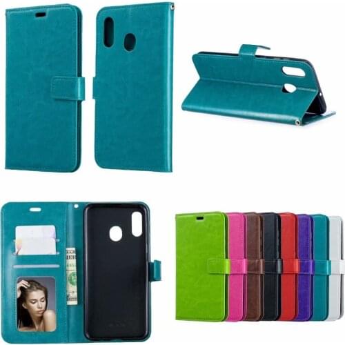 10pcs/lot Soft TPU + PU Leather Crazy Horse Wallet Leather Case For Samsung A10E Note 10PRO NOTE 10