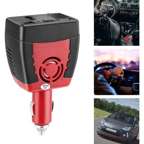 Cigarette Lighter Power Supply 150W 12V DC To 220V AC Car Power Inverter Adapter With USB Charger Port Overload Protection
