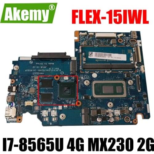 For Lenovo Flex-15iwl S340-14IWL S340-15IWL laptop motherboard LA-H101P with CPU I7-8565U RAM 4G GPU MX230 2G 100% test work