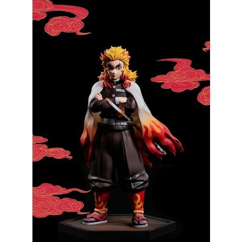 Demon Slayers Blade Flame Pillar Purgatory Kyojuro GK Limited Statue Figure