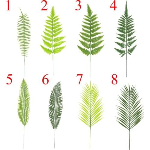 Artificial Fake Plants Fern Green Leaf for Home Garden Decor - 8 Style