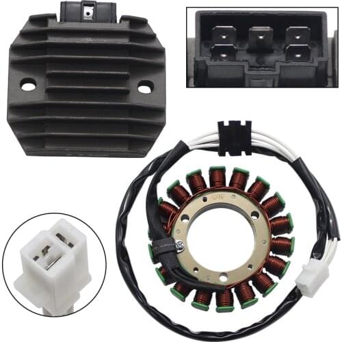 Motorcycle Magneto Stator Coil +Voltage Regulator Rectifier For Yamaha XVS400 Drag Star 4TR-81410-00 4JH-81960-00 4JH-81960-01