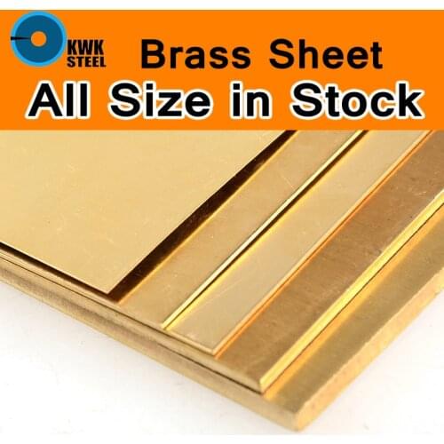 Brass Sheet Plate of CuZn40 2.036 CW509N C28000 C3712 H62 Cu Customized Size Laser Cutting CNC Frame Model Mould DIY Contruction