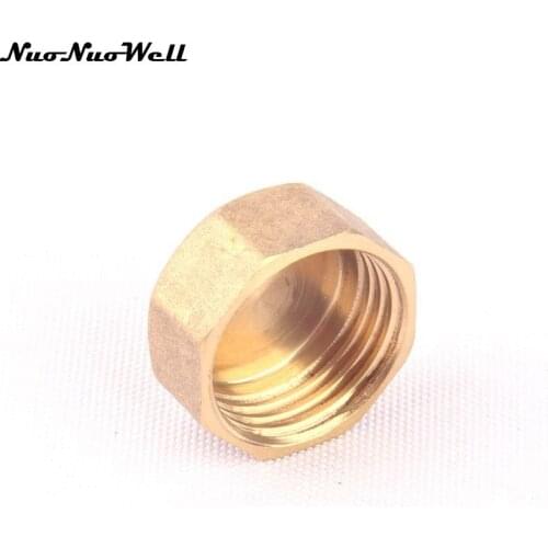 1/2 Inch Female Thread Nipple Brass Octagonal Head Pipe Fitting Countersunk End Plug Socket Operating Water Hose Gun Accessories