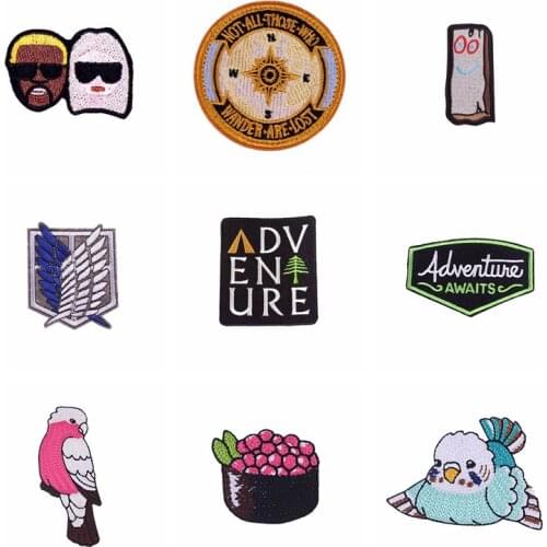 Fashion Patch Embroidered Patches For Clothing Iron on Patch Accessories Applique Decor Fusible Sewing Clothes For Jacket Secor