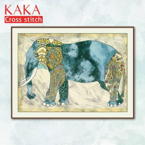 Cross stitch kits,Embroidery needlework sets with printed pattern,11CT-canvas for Home Decor Painting,Animals Full NCKA081