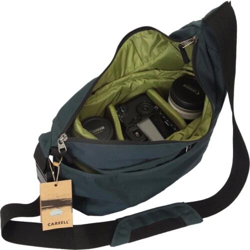 New CAREELL C2028 Portable Small Travel Camera Bag Waterproof Casual Shoulder Bags for Canon Nikon Mini Camera Bag Shockproof