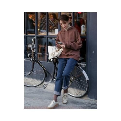 Coat, blouse, womens outer pass, casual, versatile, comfortable round neck pullover