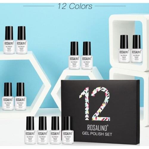 Q1QD 12pcs/set Soak Off Shinny Neon Nail Polish LED Gel Set Professional Manicure Suit with Gift Box for Mother or Lover