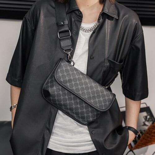 Tidog Korean mens bag mobile phone bag single shoulder chest bag