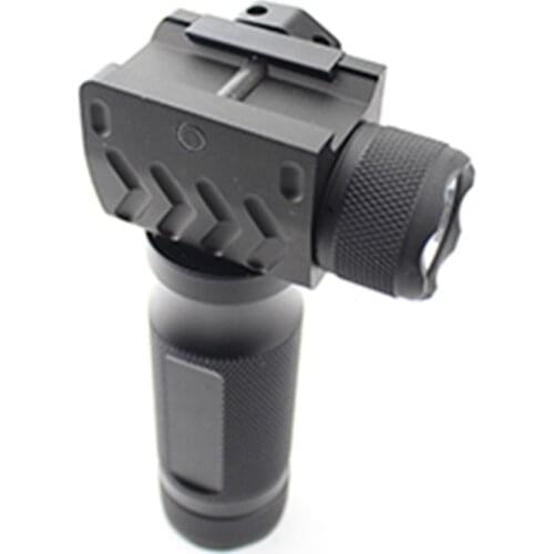 Tactical Fore Grip Light LED Flashlight 200 Lumens With Strobe Mode For 20mm Picatinny or Weaver Rail