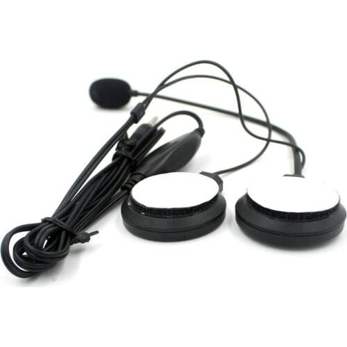 Universal Motorcycle Helmet Stereo Headphone Headset with Microphone Speaker for MP3 Phone Pack of 1