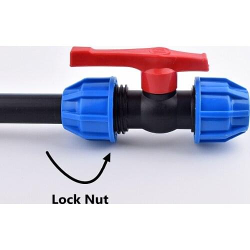 2-8Pcs Hi-quality PVC PE Pipe Union Valve Quick Connector Water Pipe Fittings Ball Valve Garden Agricultural Accessories