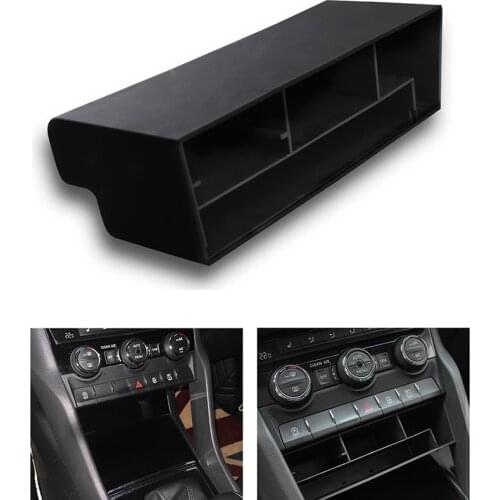 Car Armrest Water Cup Storage Box Central Passenger Seat Glove Box for Skoda Kodiaq GT 2017-2019
