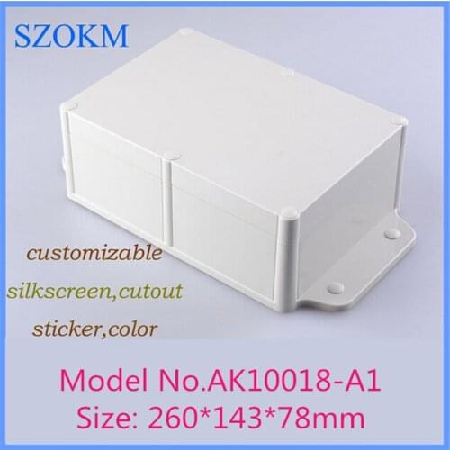 1 piece, IP68 waterproof project enclosure junction box 260*143*78mm plastic waterproof enclosure wall mounting outlet boxes