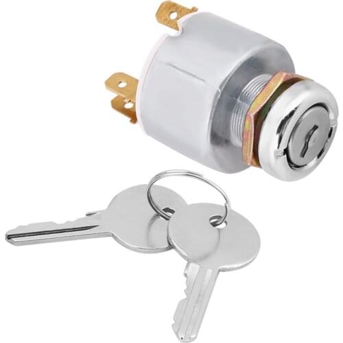 12V Universal Car Auto Motorcycle 4 Position ON OFF Start Ignition Switch Controls With 2 Keys SPB501