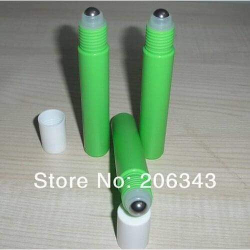 15ML green roll ball bottle for eye cream,perfume,essentical oil