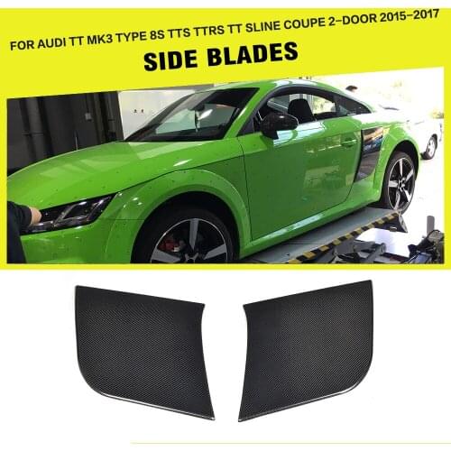 Rear Side Door Fender Boards Panels Blades for Audi TT TTS TTRS 2015 2016 2017 2018 Coupe Convertible Carbon Fiber / FRP 2PCS