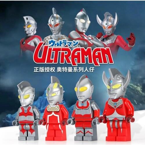 5cm Ultraman Taro UltraSeven Ace Assembling toy dolls with building blocks Semi-finished Product Model gifts Action Figures