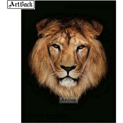 5d, full square, round, diamond painting lion, tiger, orangutan, animal, diamond embroidery, leopard, diy, diamond mosaic, craft