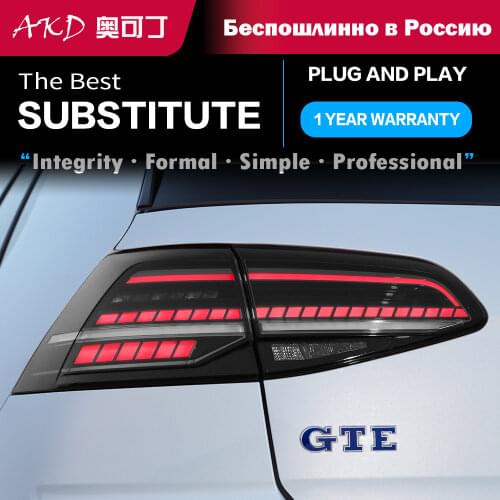 Car Styling tail light for VW Golf7 Golf 7 MK7 MK7.5 2013-2020 taillights rear lamp LED Signal reversing parking lights