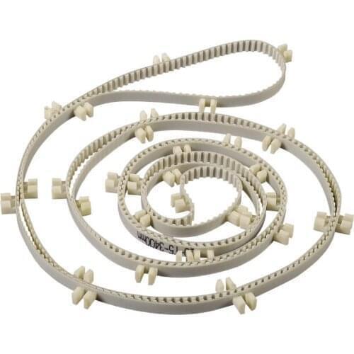 Free fast express shipping T10 closed loop timing belt with fin for transmission industry