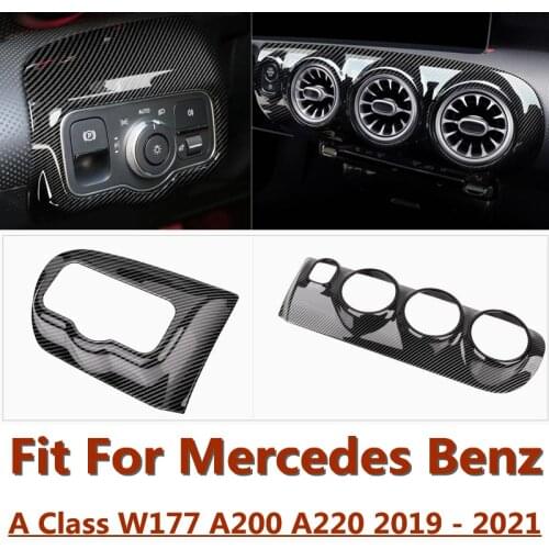 Side Air Conditioning AC Outlet Vent Cover Trim Dashboard Frame Fit For Mercedes Benz A Class W177 A200 A220 2019 - 2021
