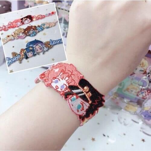 Cosmile Jojos Bizarre Adventure Bucciarati Mista JOTARO Kakyoin Embroidery Bracelet Gift creative Limited