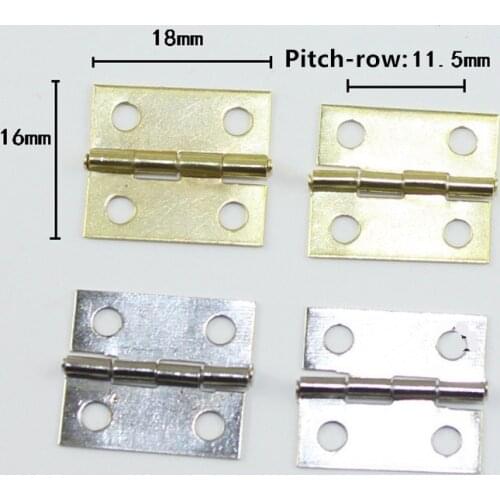 European Vintage Iron Cabinet Door Luggage Mini Hinge,4 Holes Decor,Furniture Decoration,Antique Lock Hinges,18*16mm,100Pcs