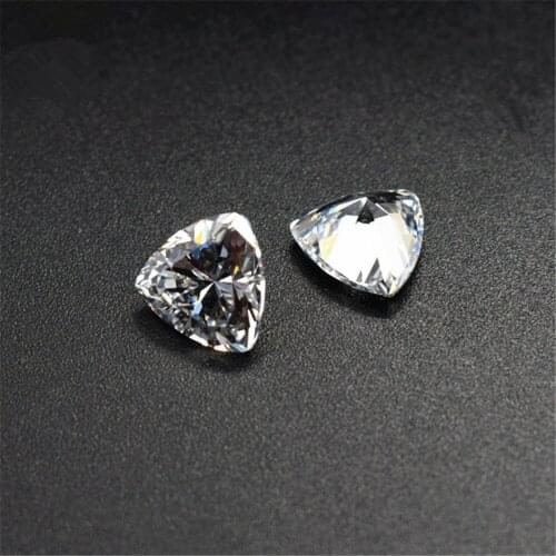 Grade AAA Cubic Zirconia Trillion Faceted Gemstone Trilliant Cut Cubic Zirconia Multiple Sizes to Choose GZ25
