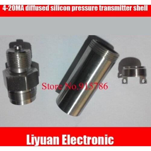 2pcs 4-20MA diffused silicon pressure transmitter shell / stainless steel pressure sensor housing