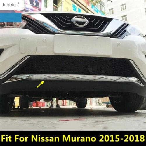 Lapetus Accessories For Nissan Murano 2015 2016 2017 2018 Front Bumper Bottom Protection Decorative Strip Molding Cover Kit Trim