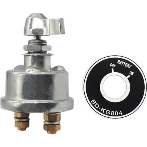 2 Post High Current 12-24 V Master Battery Disconnect Switch Battery Cut/Shut-Off Switch for Car ATV Vehicle Marine