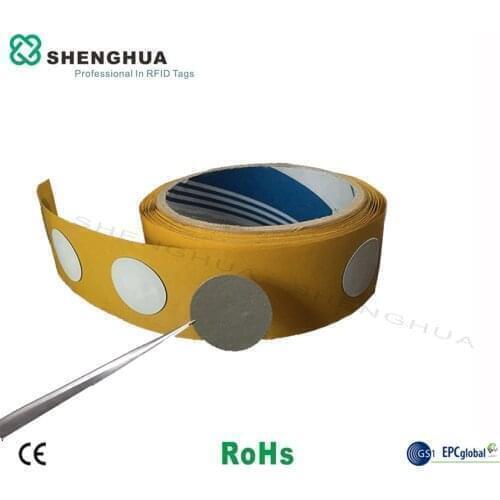 10pcs Anti Metal rfid tag NFC rfid anti metal sticker 13.56MHz n tag213 chip 144 bytes flexible adhesive small round nfc label