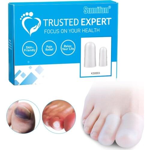 20Pcs Silicone Gel Toe Protector Thumb Cover Cap Preventing Blisters Corns Nail Toes Separator Foot Care Pedicura Tool K30003