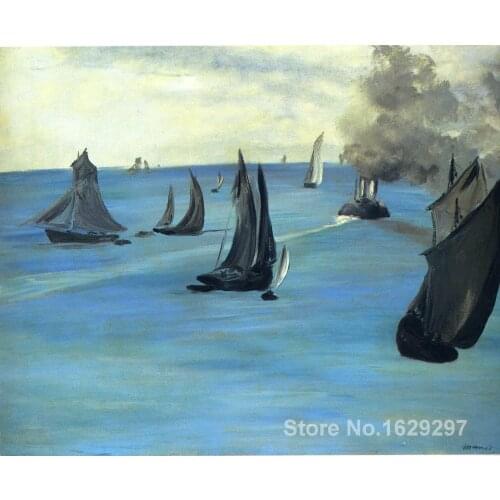 Steamboat leaving Boulogne Edouard Manet painting for sale Hand painted High quality