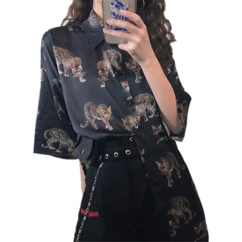 Леопардовые блузки That Burning Love China At AliExpress