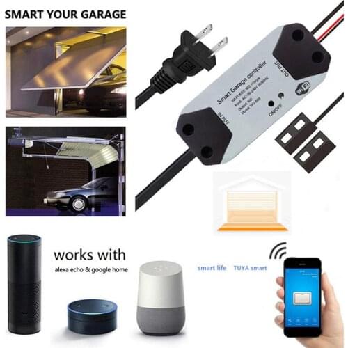 WiFi Switch Smart Garage Door Controller Intelligent Time Control One-key Control Remote Control Garage Door Controller