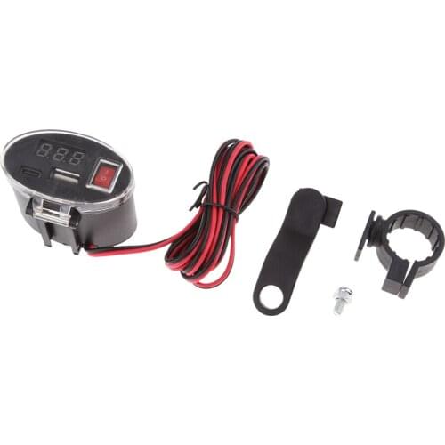 USB Waterproof Motorcycle 5-32v Gps Cell Phone Current Socket Charger